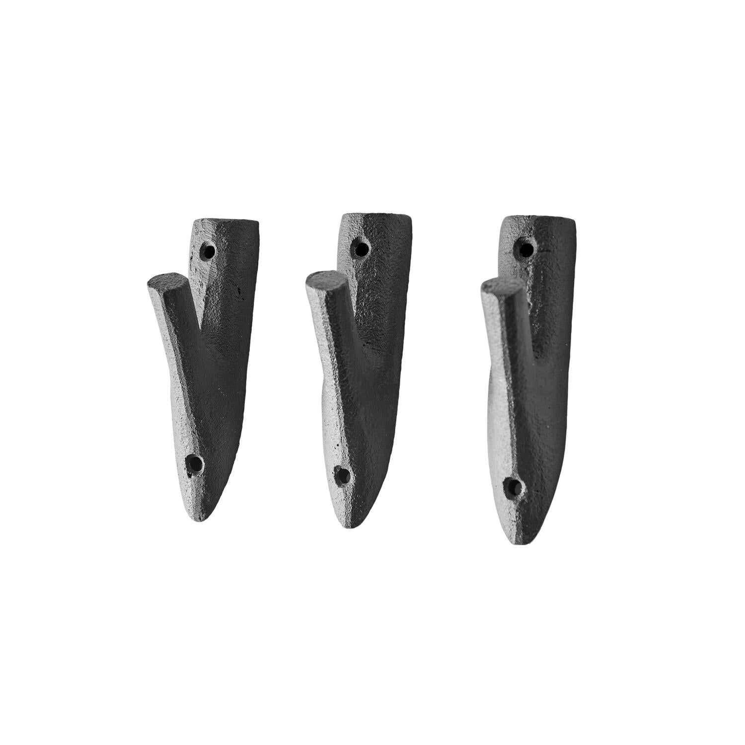 Aion knage medium, 3 stk. - Sort